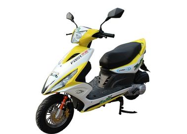 Κίνα Δίσκων/τυμπάνων φρένων αερίου μοτοποδηλάτων υψηλή ανώτατη ταχύτητα σώματος μηχανικών δίκυκλων κίτρινη/άσπρη πλαστική προμηθευτής